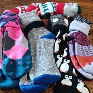 Assorted Colorful Family Socks